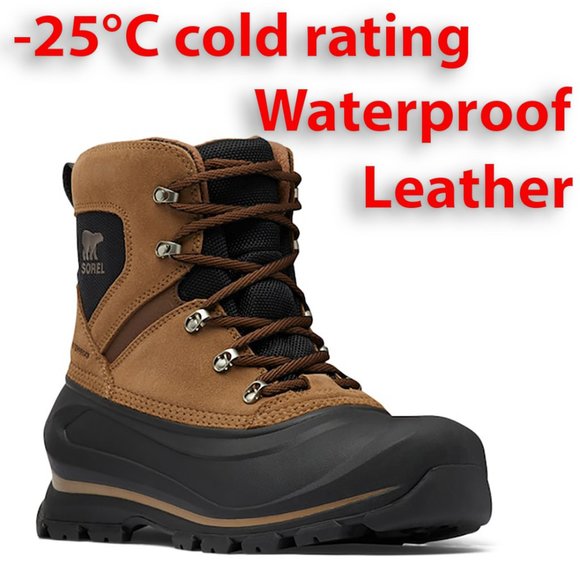 Brand New Sorel Men's Waterproof Leather Winter Boots - Picture 1 of 9
